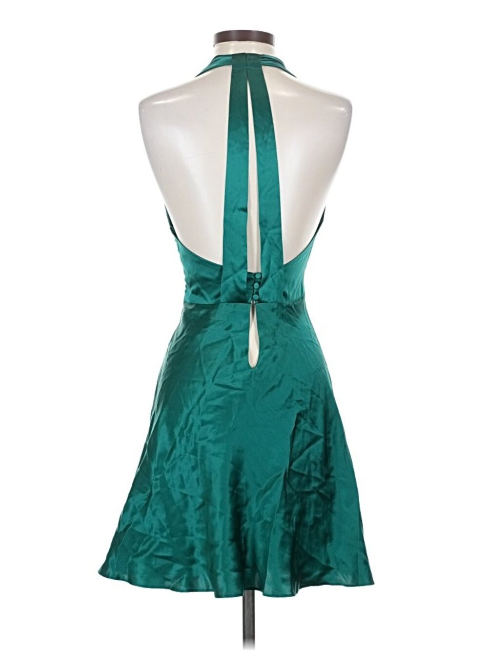 Vintage Victoria’s Secret Gold Label 100% Silk Halter Slip Dress | P (Small) - Picture 6 of 8